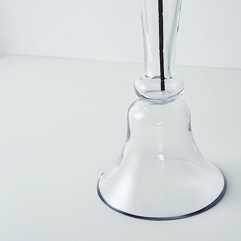 CLEAR 40&Prime; Reversible Trumpet GLASS VASES Wedding Party Events Home Centerpieces