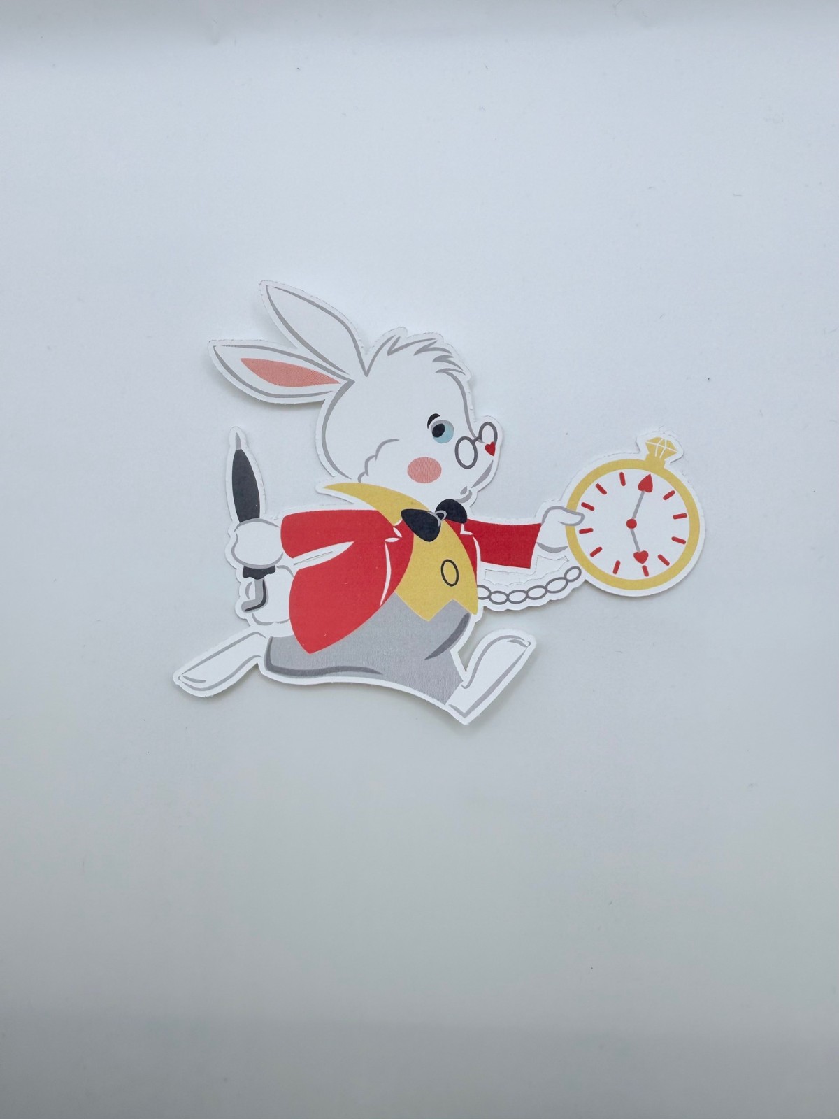 Brand New Alice in Wonderland the White Rabbit 3.5&Prime; by 2.5&Prime; Sticker