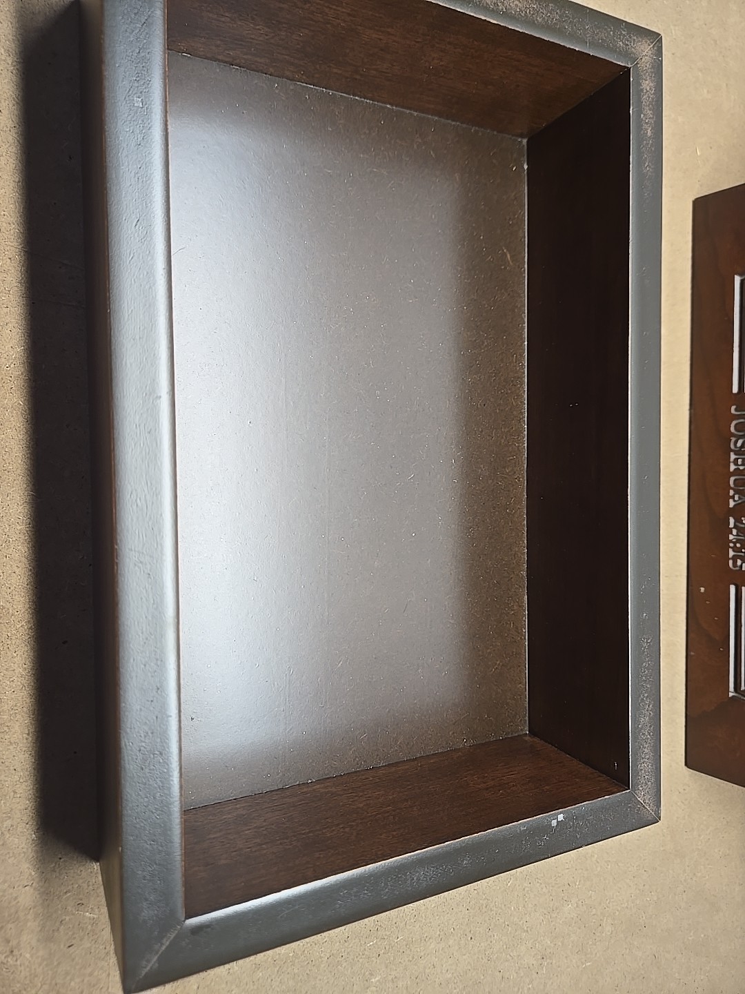 Cherry Wood Wall Plaque & Box Joshua 24:15 WE WILL SERVE THE LORD