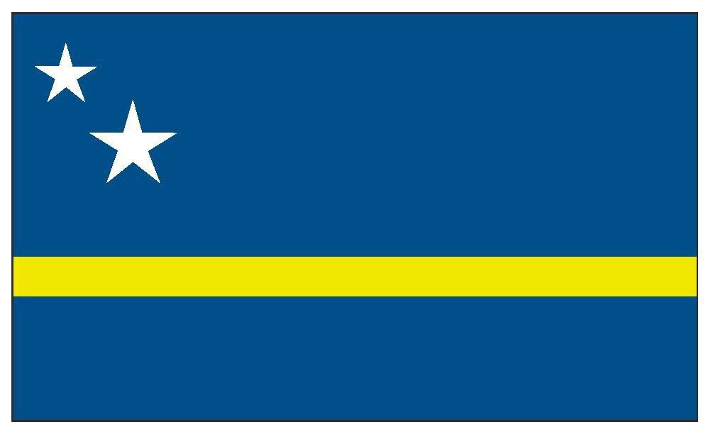 Curacao International Flag Sticker Decal F127
