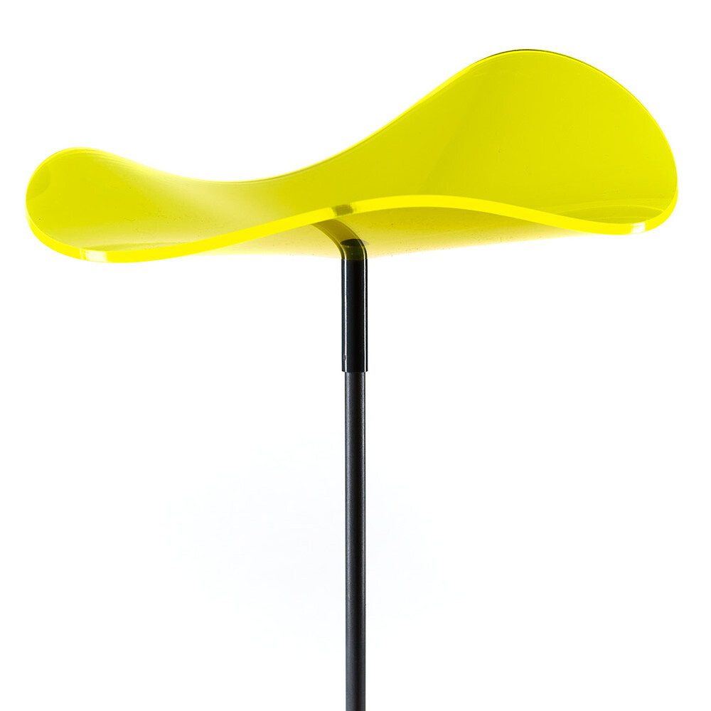 Cazador-del-sol suncatcher-24&Prime; Tall 6&Prime; Petal- Set of (3) Blue, Lemon, Orange