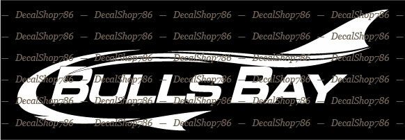 Bulls Bay Boats – Outdoor Sports – Vinyl Die-Cut Peel N&rsquo; Stick Decals/Stickers