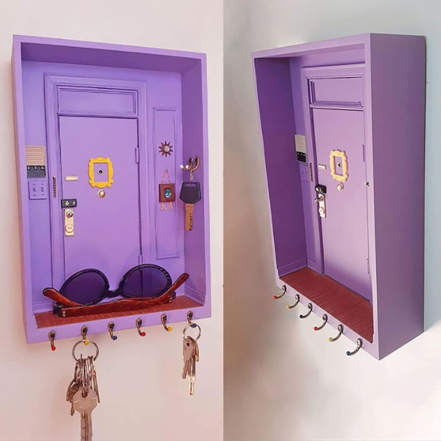 Friends Key Holder for Wall，Friends Tv Show Merchandise Gifts，Easy Installation