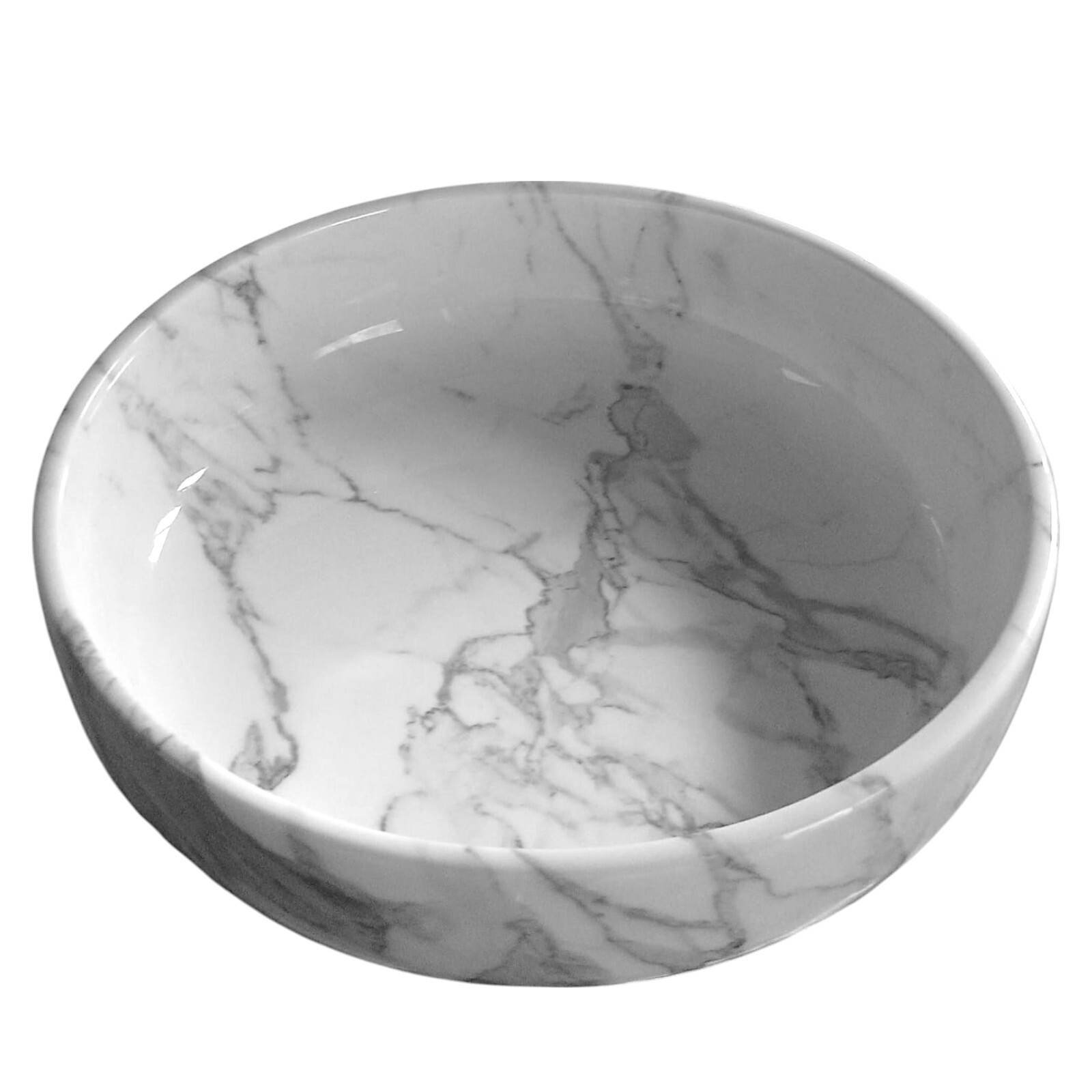 White Carrara Marble Bowl Home Decor Interior Design Ø 30Cm H 8Cm