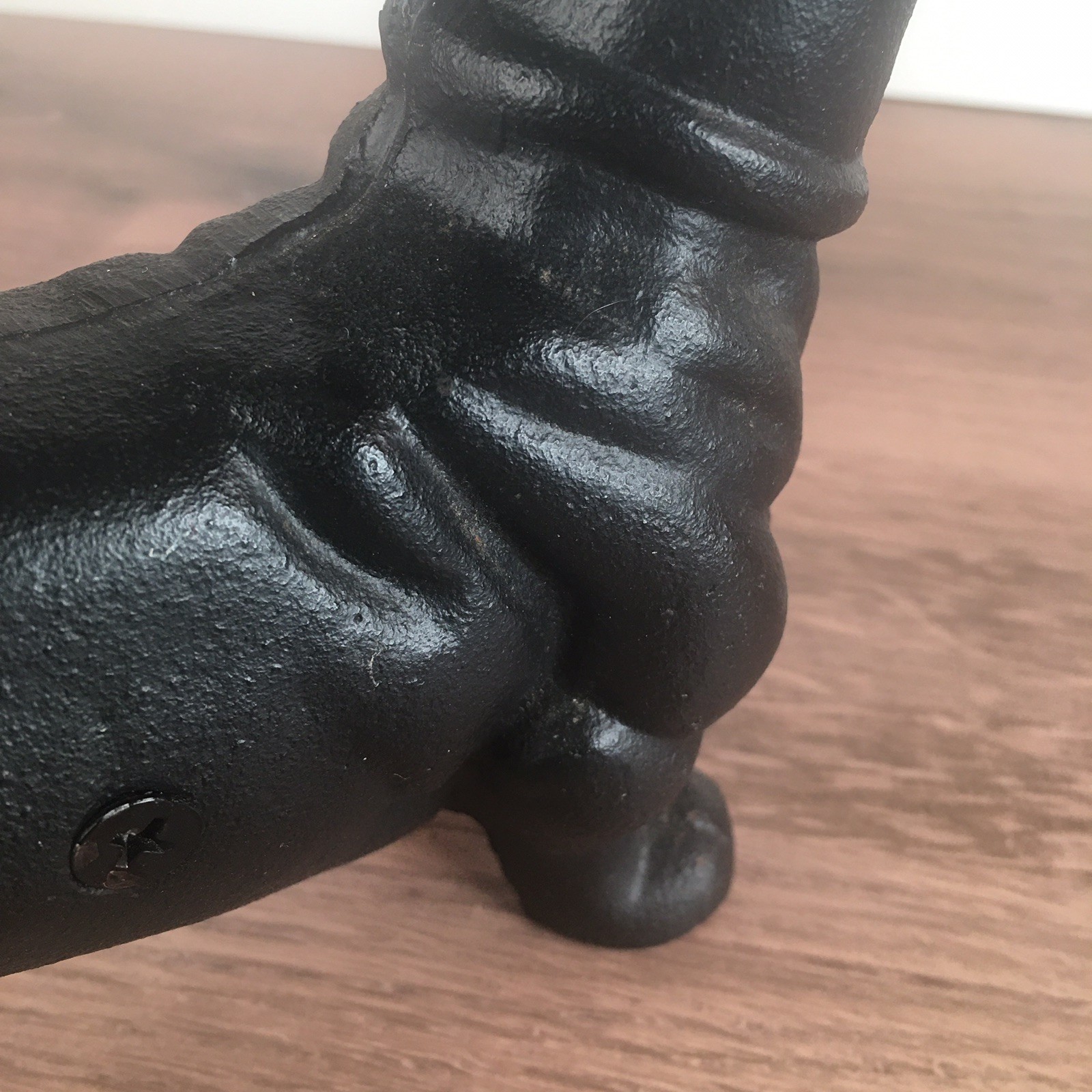 Vintage Cast Iron Dachshund Wiener Dog Doorstop Statue Black Heavy – 8&Prime;