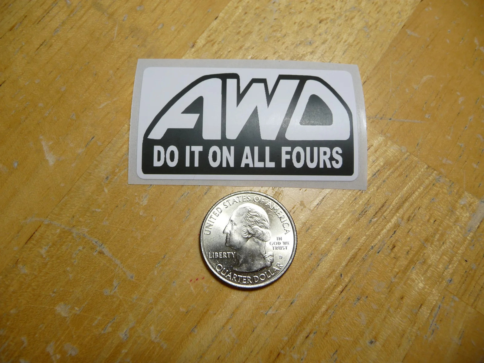 DO IT ON ALL FOURS STICKER DECAL 1 – 50 BULK PACK FUNNY AWD 4 WHEEL DRIVE