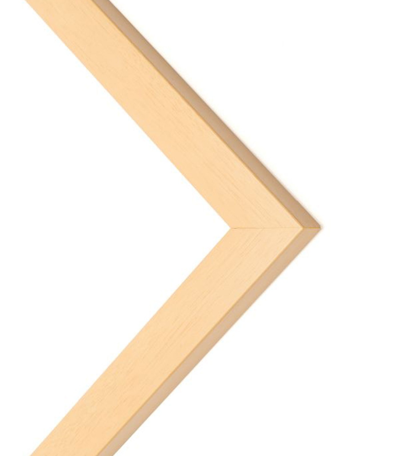 12×30 Natural Oak Flat Wood Frame with UV Acrylic and Acid Free Foam Board