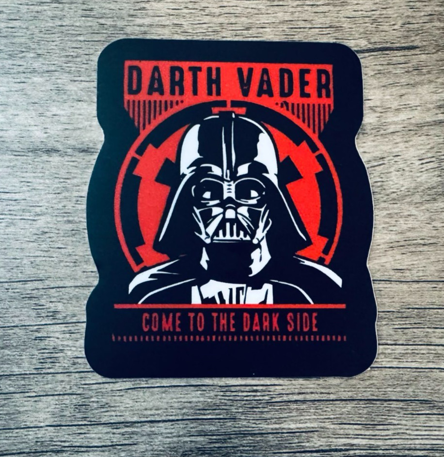 Darth Vader Star Wars 3&Prime; Vinyl Sticker Come to the Dark Side Waterproof Matte De