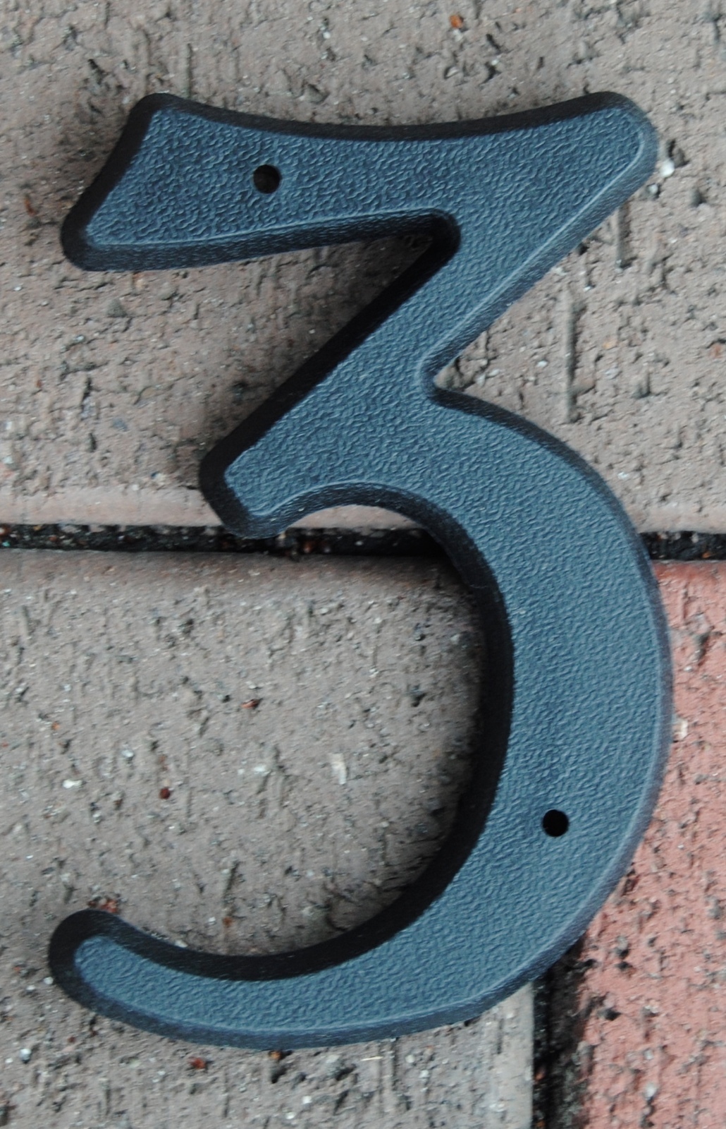 House Street Address Nail On 5&Prime; Vinyl Hard Plastic Black Numbers 0-9 BLACK