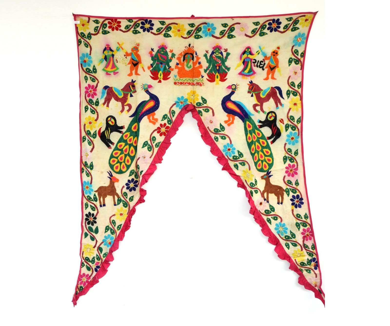 Vintage Welcome Gate Toran Door Valance Window Décor Tapestry Wall Hanging DV13
