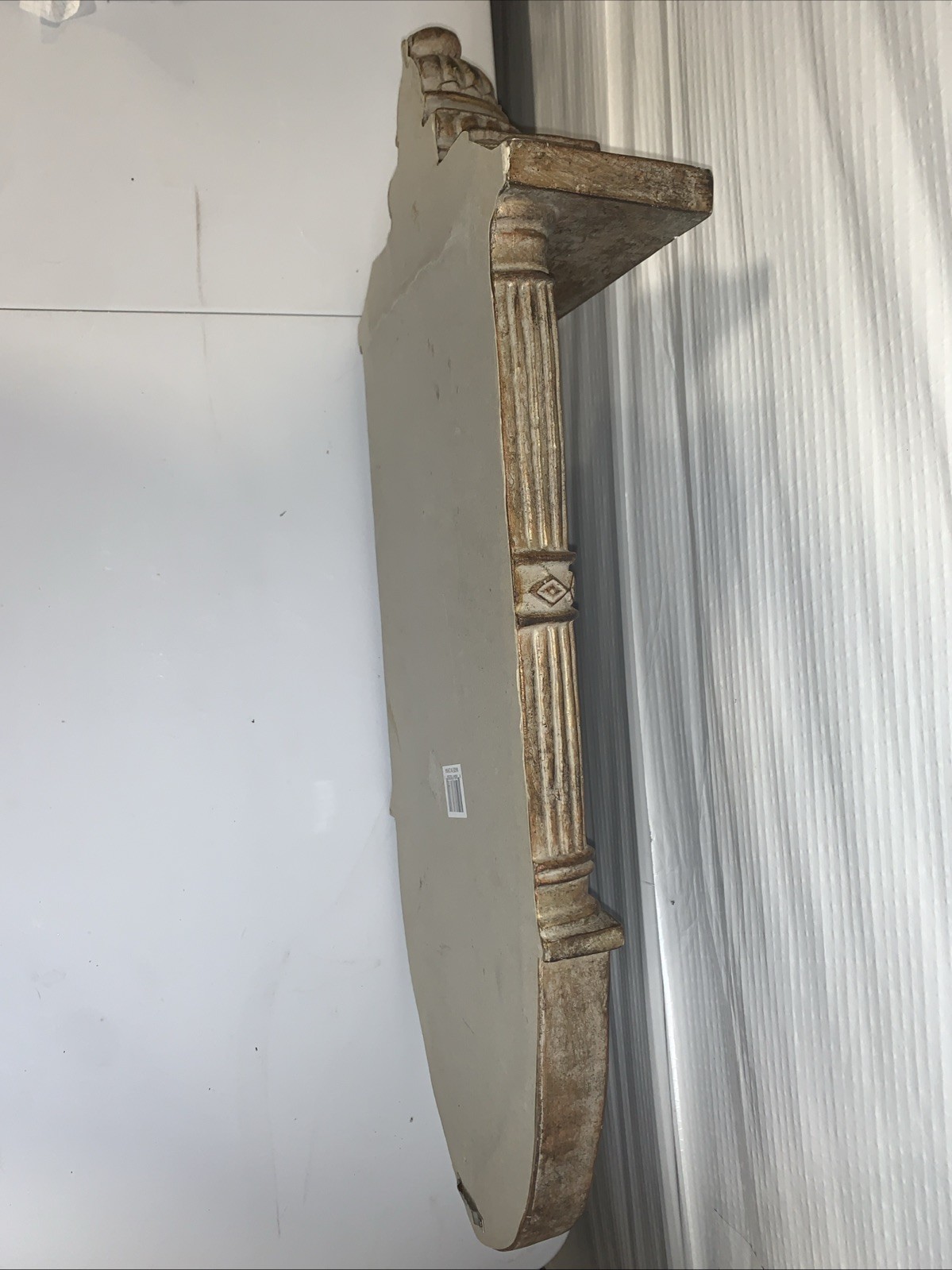 Gothic Cathedral Arch Wall Mirror | 23” Distressed Victorian Wall Decor EUC