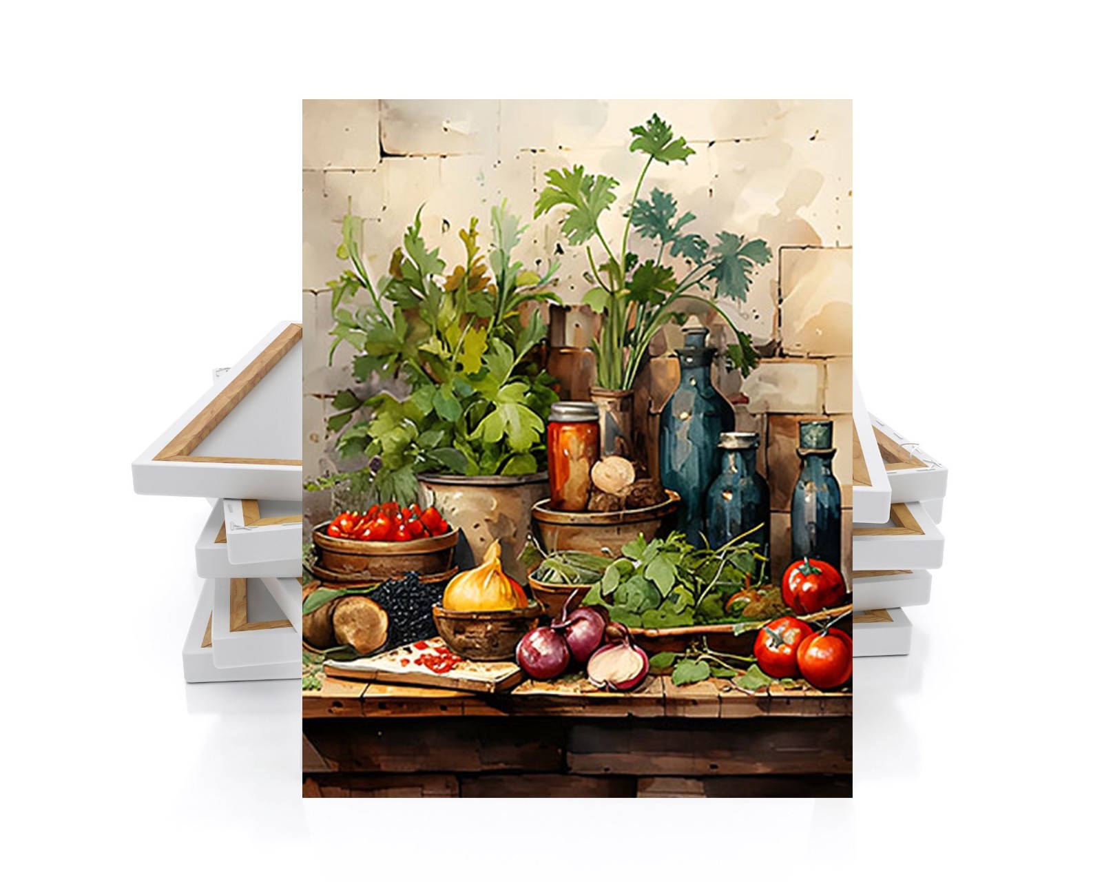 11×14 Fresh Kitchen Canvas Print Wall Art