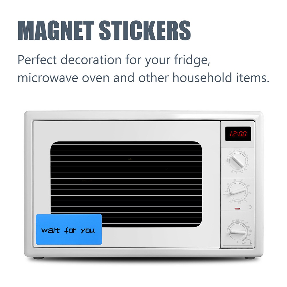 10Pcs Assorted Color Magnetic Labels for Office Whiteboard and Message Board