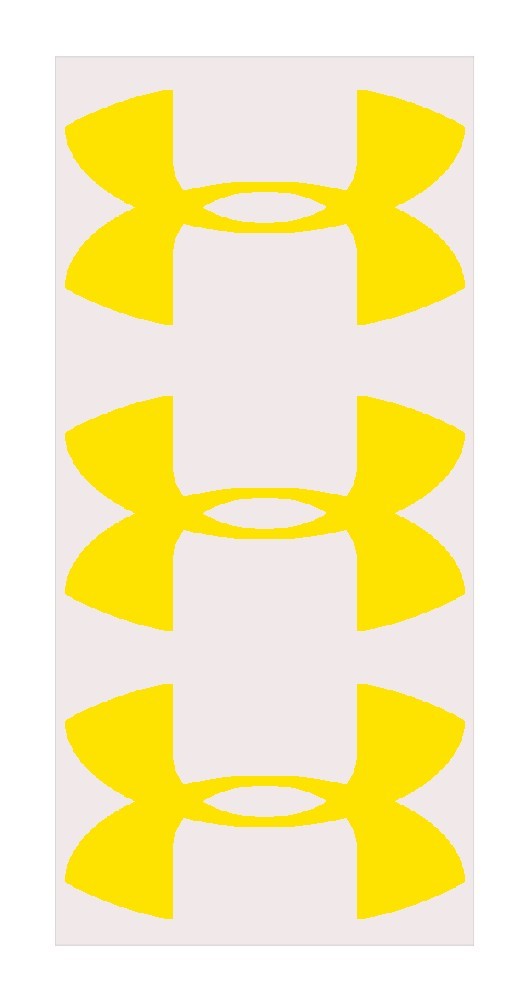 3 Under Armour 2&Prime; wide logo Heat Transfer Vinyl HTV Iron On