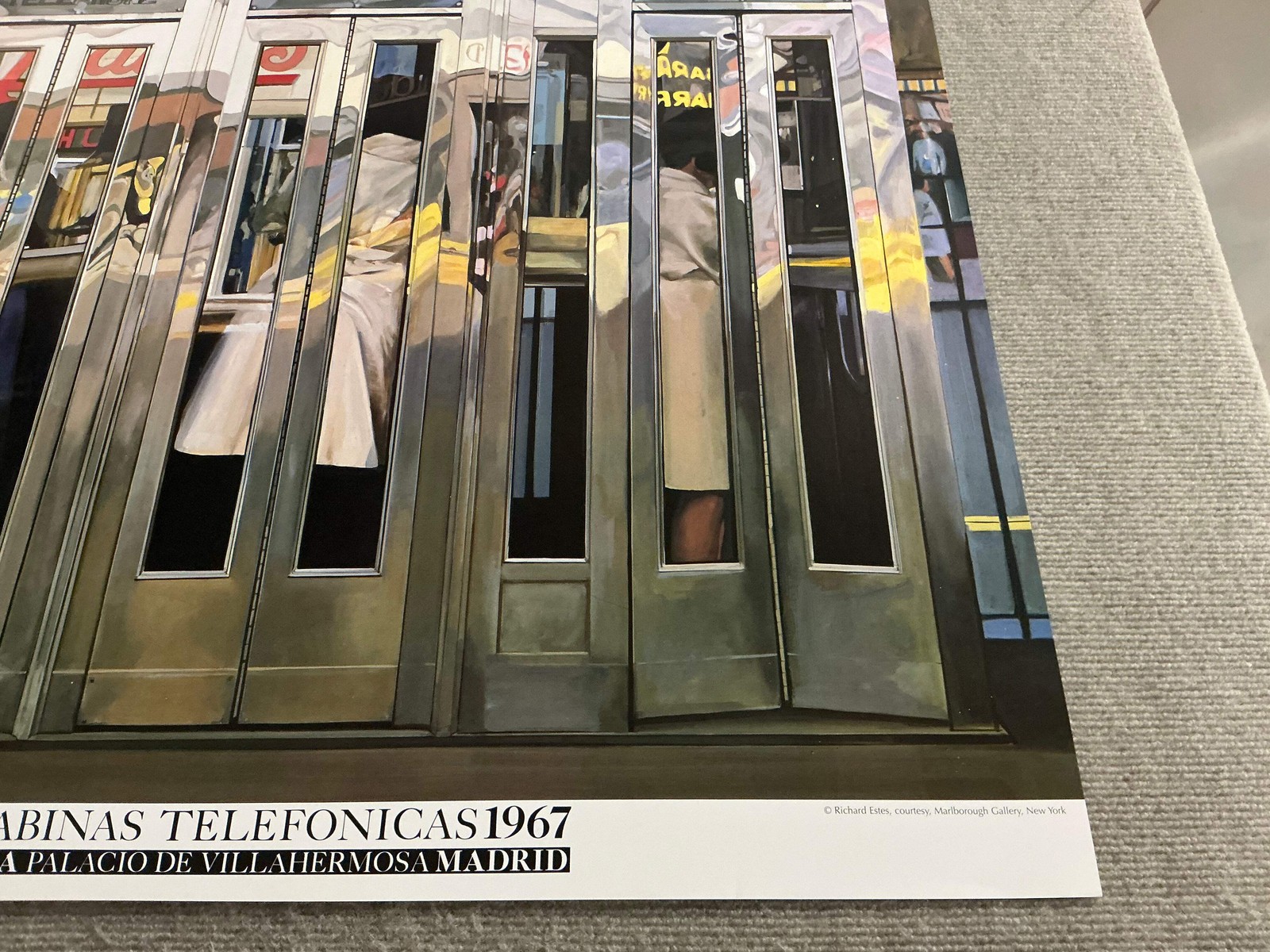 RICHARD ESTES Telephone Booths 25.5&Prime; x 35.5&Prime; Offset Lithograph 2005 Pop Art