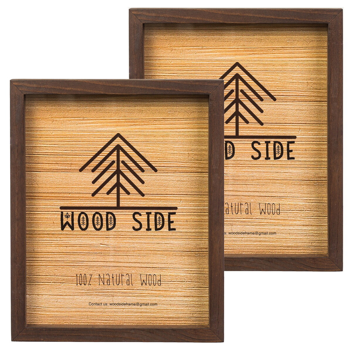 Rustic Colorful Wooden Picture Frames – Natural Solid Wood with Thick Borders