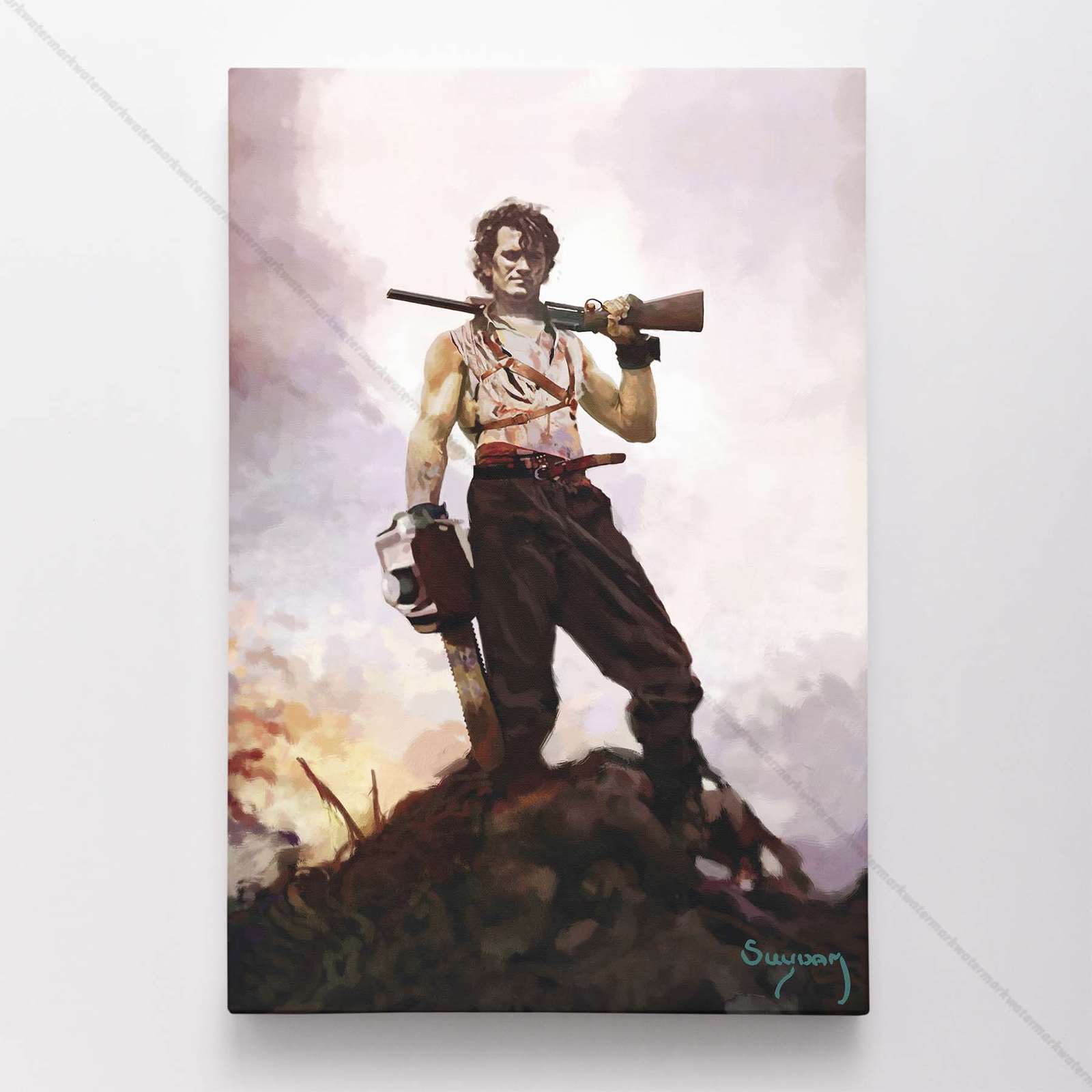 Evil Dead Poster Canvas Army of Darkness Ash Movie Art Print #242