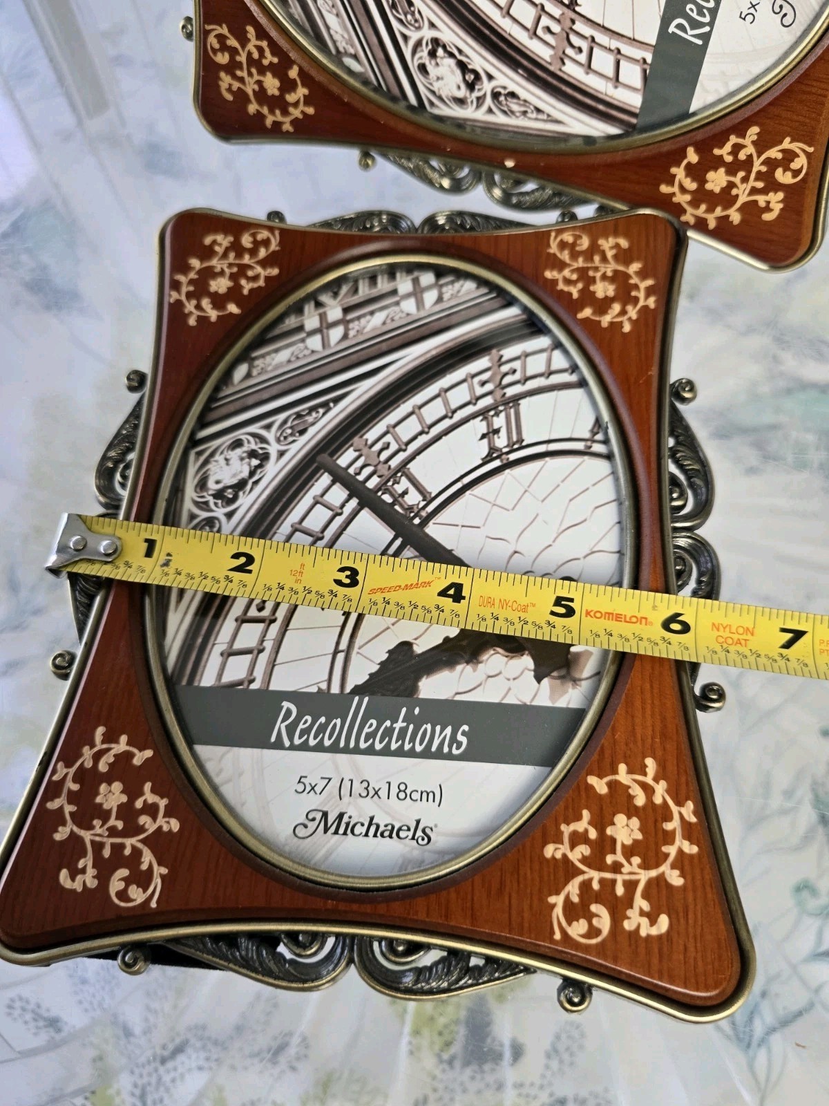 Pair of Art Deco Style Ornate Photo Picture Frames 5×7
