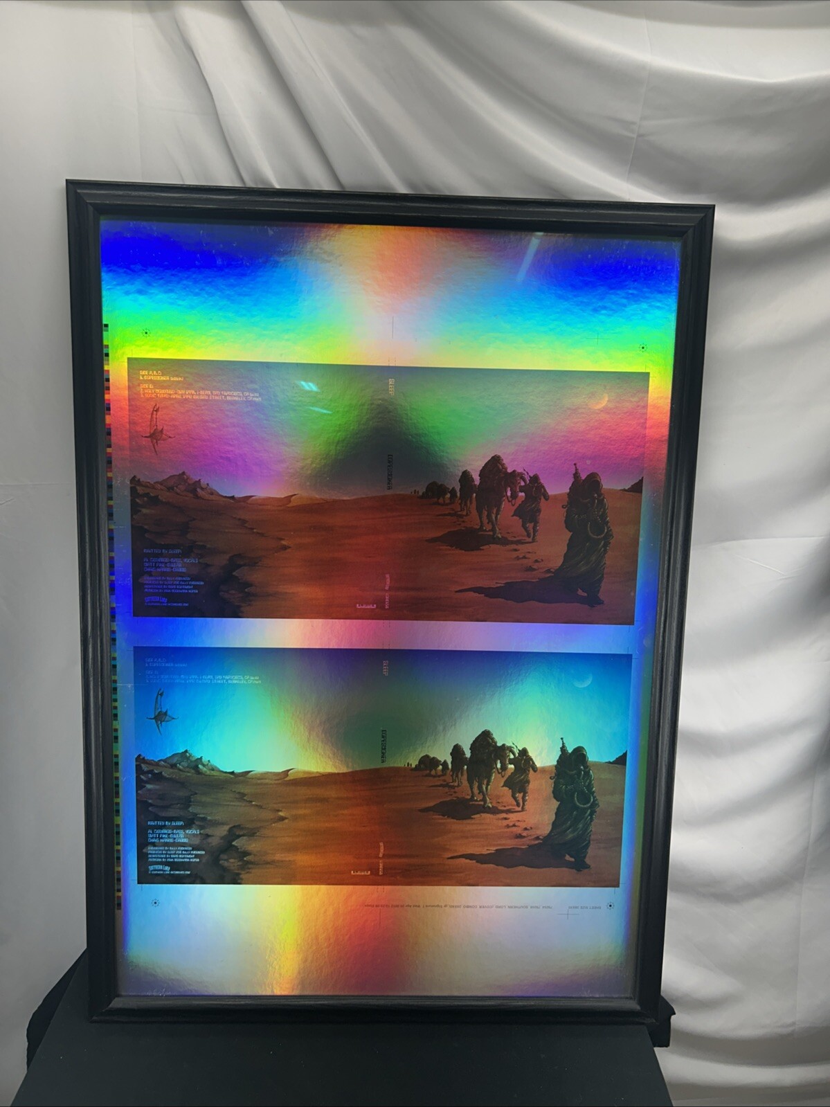 SLEEP DOPESMOKER Stoner Doom Album Art Proof Sheet 43×31.5” Framed