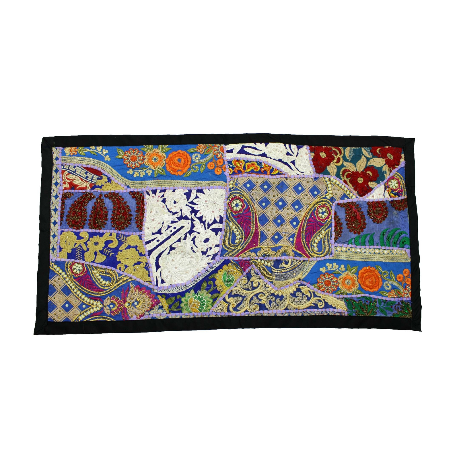Wall Hanging Vintage All Occasion Hippie Hippy Embroidered Patchwork Tapestry Ag