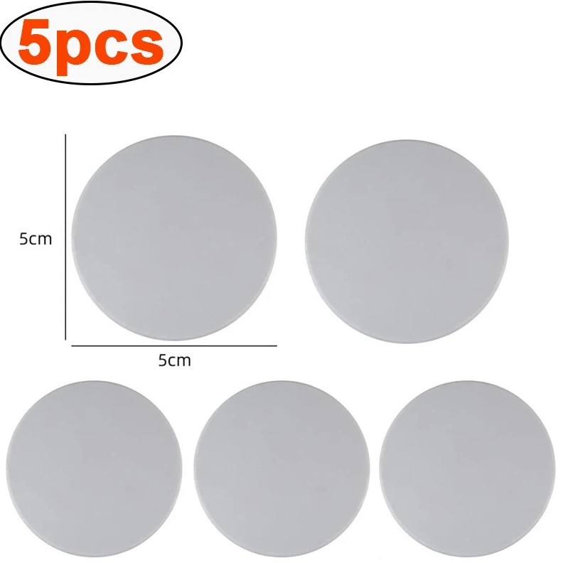 5pcs Silicone Door Stopper Bumper Pads Self Adhesive Wall Protector