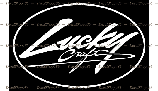 Lucky Craft Fishing Lures – Outdoor – Vinyl Die-Cut Peel N&rsquo; Stick Decal/Sticker
