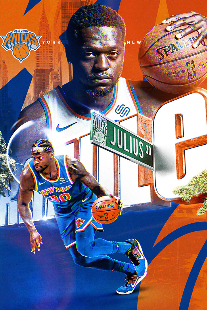 Julius Randle New York Knicks Basketball Star Wall Art Home Decor – POSTER 20×30