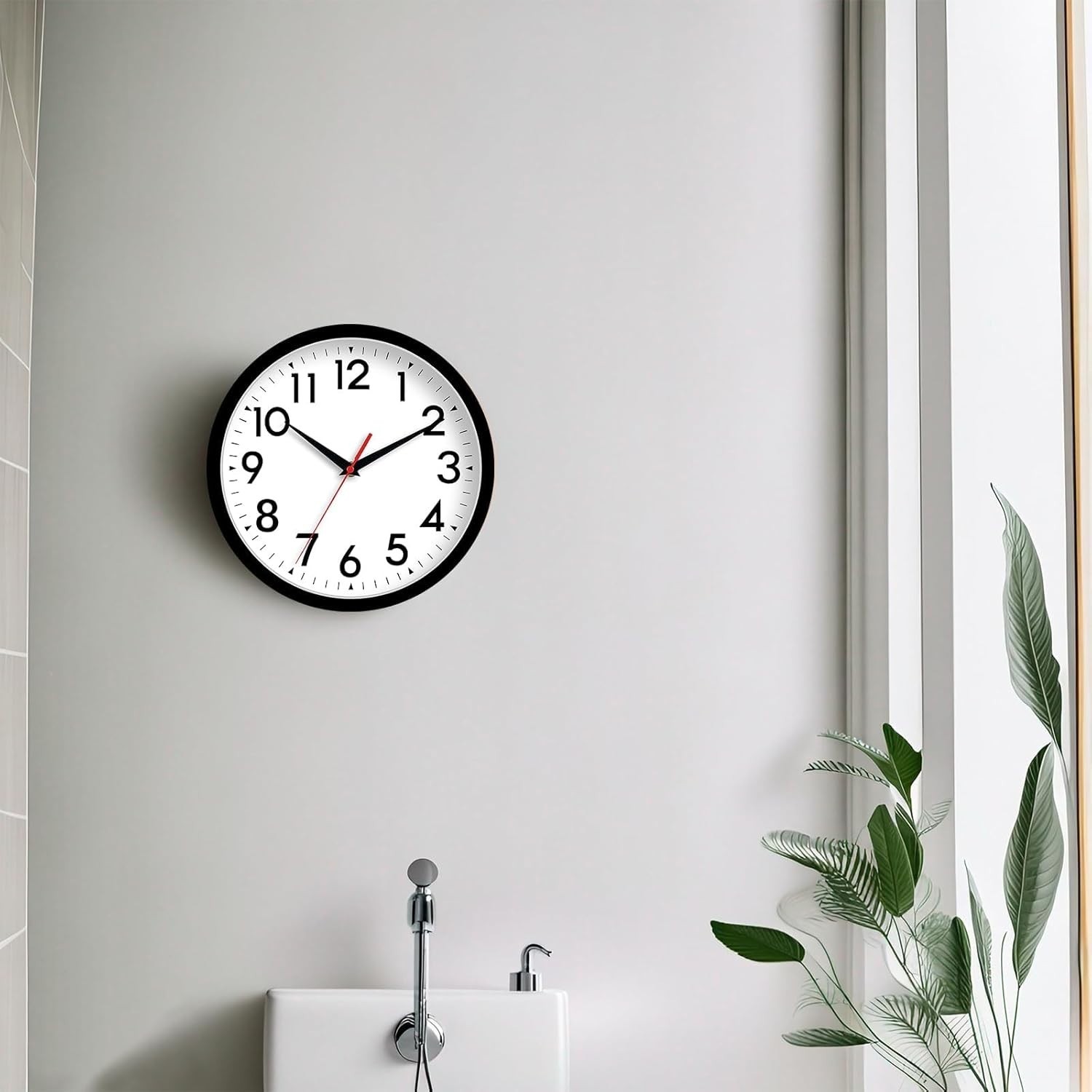 Stylish 8-Inch Silent Wall Clock – Modern Battery Operated Decor for Any Room