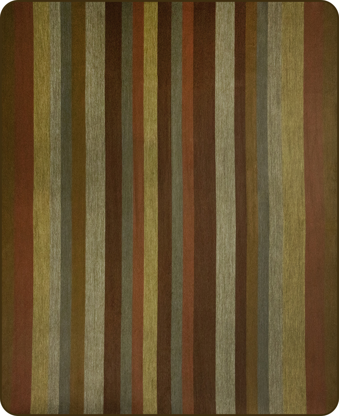 TOFFEE STRIPED ALPACA WOOL BLANKET – 95×69 in | GOLD BROWN RUST GREY | QUEEN