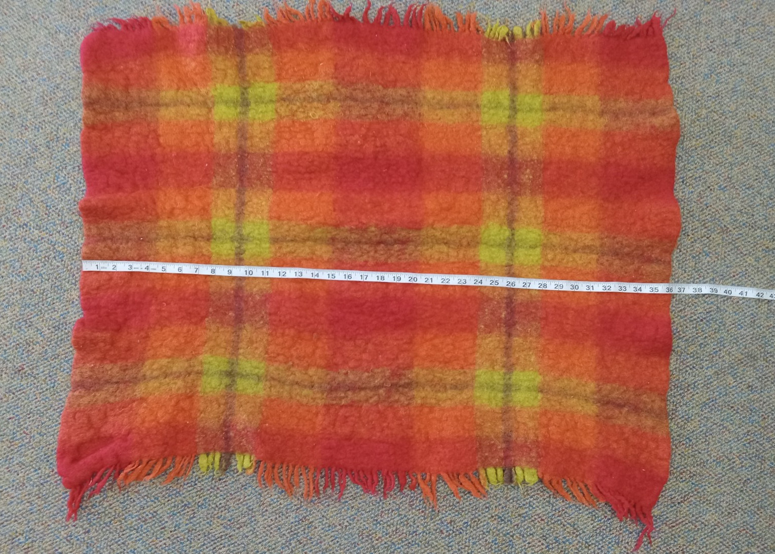 Vintage St Albans Loch Maree Pure Mohair Lap Blanket 36 in x 28 in Australia