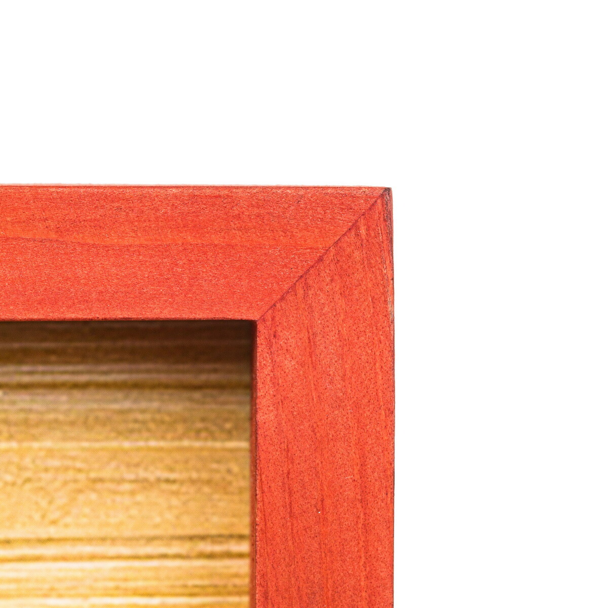 Rustic Colorful Wooden Picture Frames – Natural Solid Wood with Thick Borders