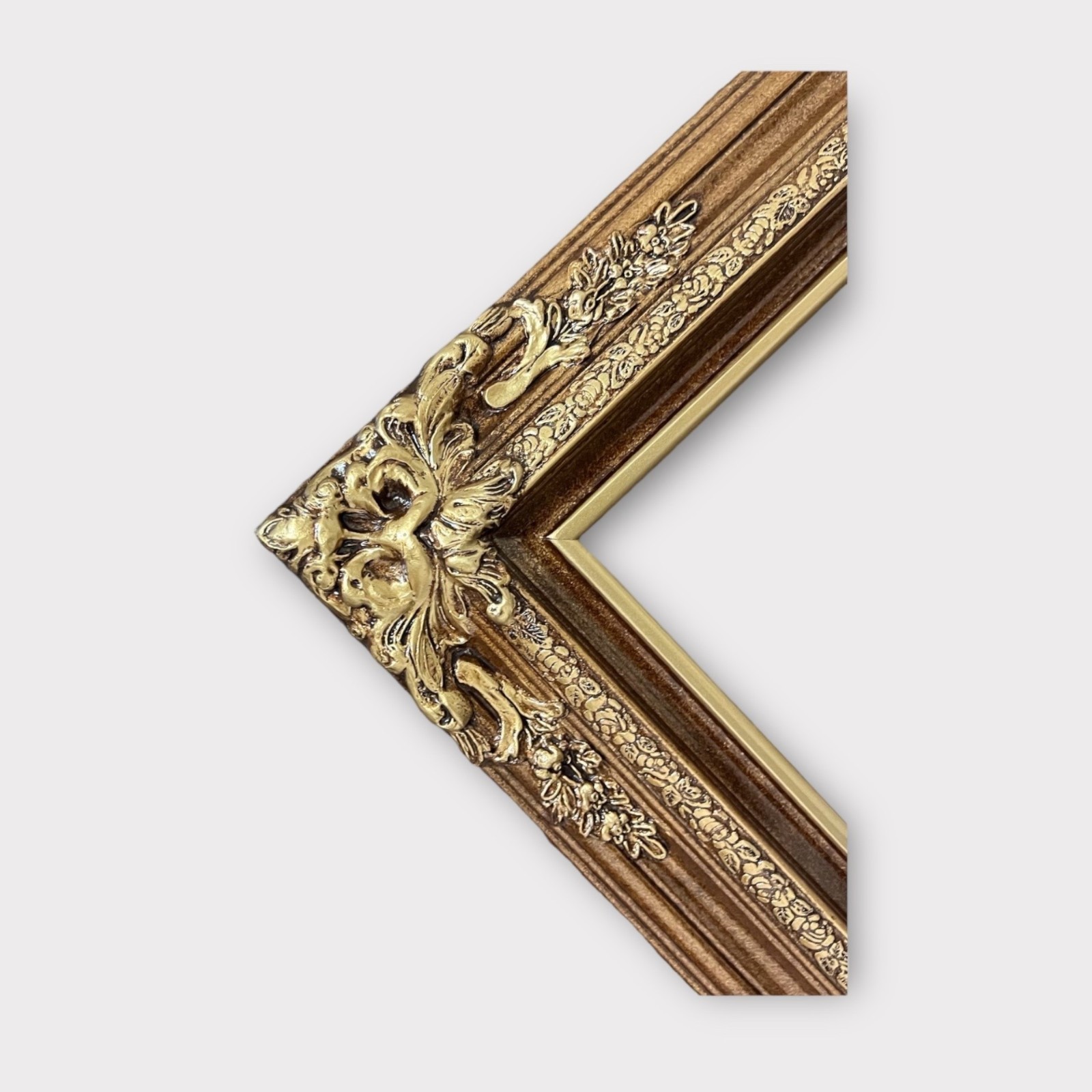 24 X 36 In Stock-Traditional compo XL ornate corners wood frame,Bronze finish