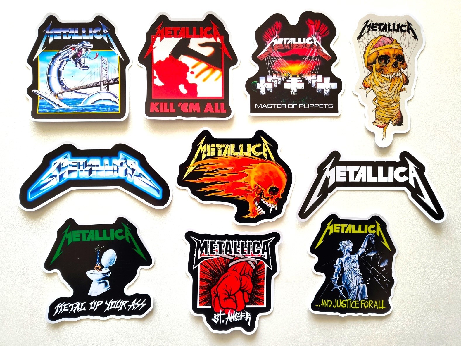 Metallica Vinyl Sticker Lot (10 Stickers) thrash metal punk megadeth slayer