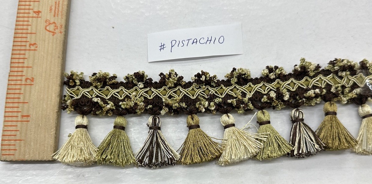 CLEARANCE – Key Tassel Fringe Trim 2” for Drapery Curtains Upholstery Pillows