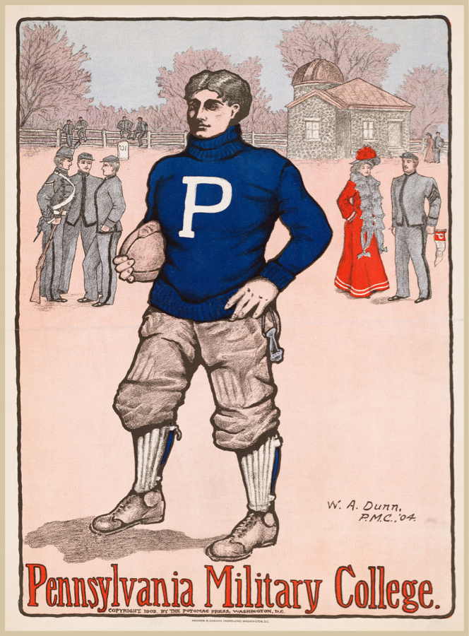 Designer decoration Poster.Penn College Football.Home Room art print.q0378