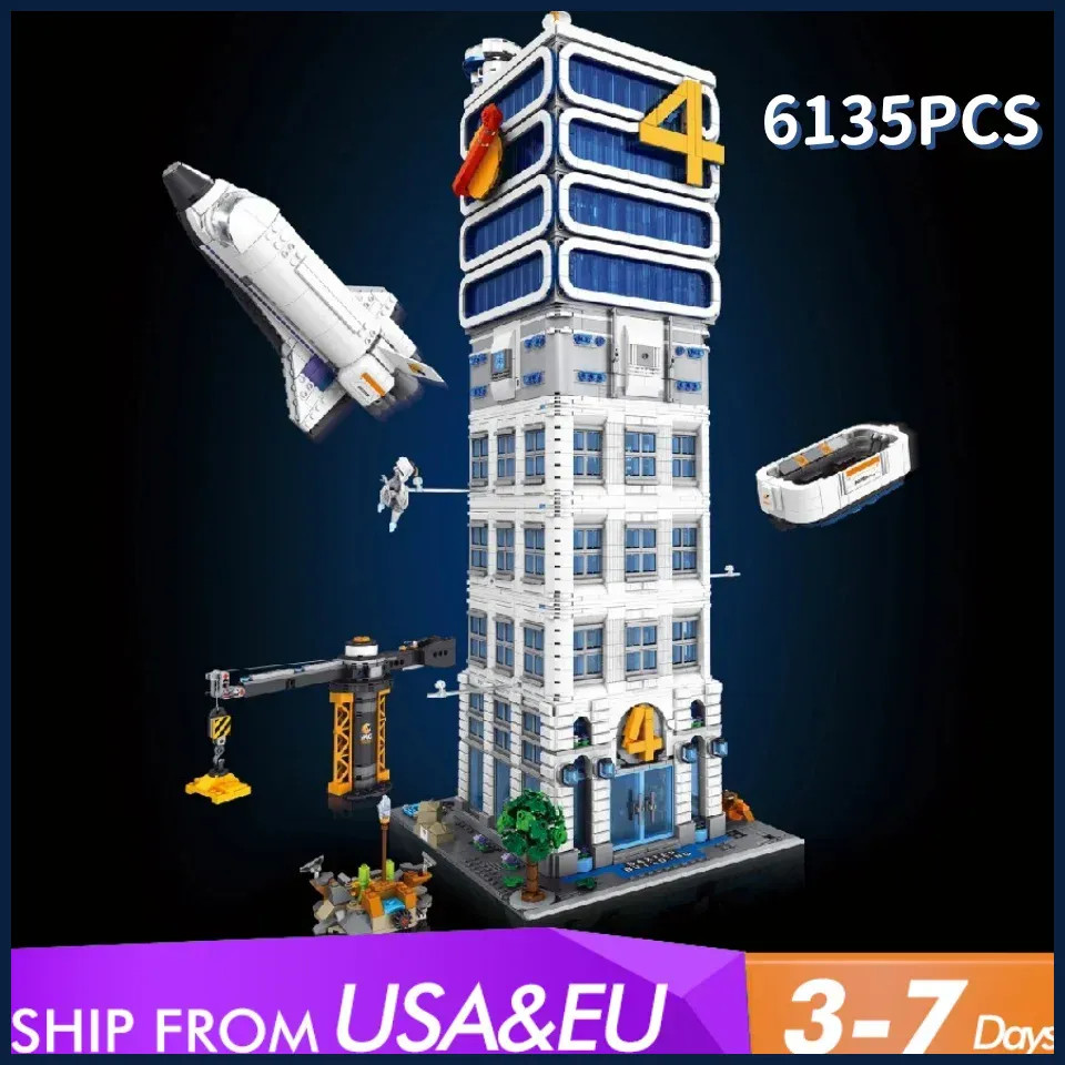 6135PCS Four Heroes 71cm Tower House Buildings Set Buildings Blocks Model Gift