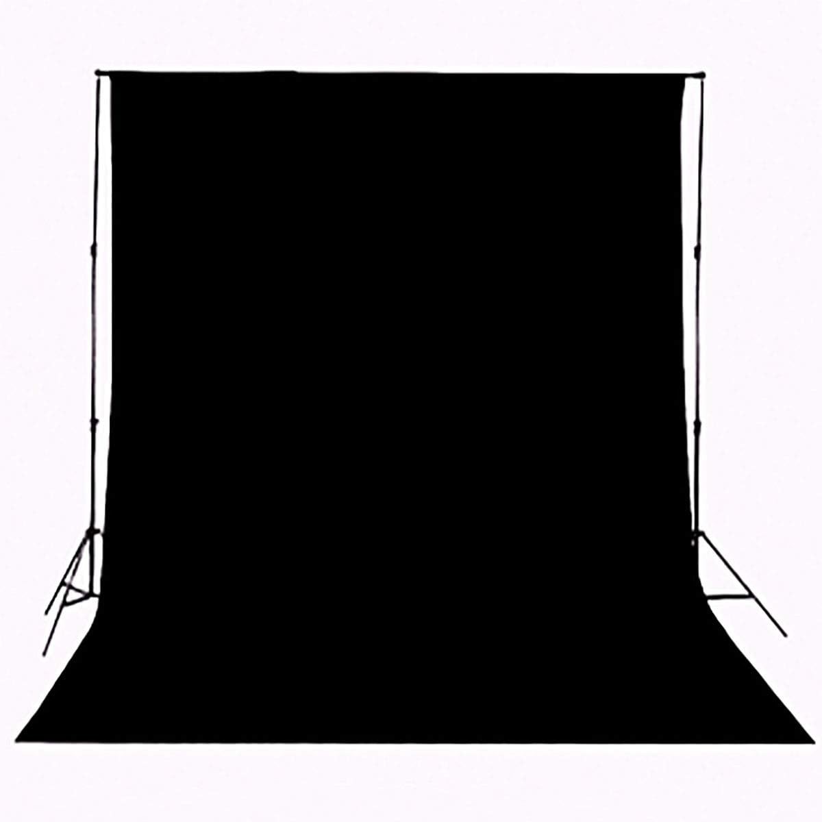 5x7ft Background Solid Black Backdrop Muslin Portrait Background Screen for Phot