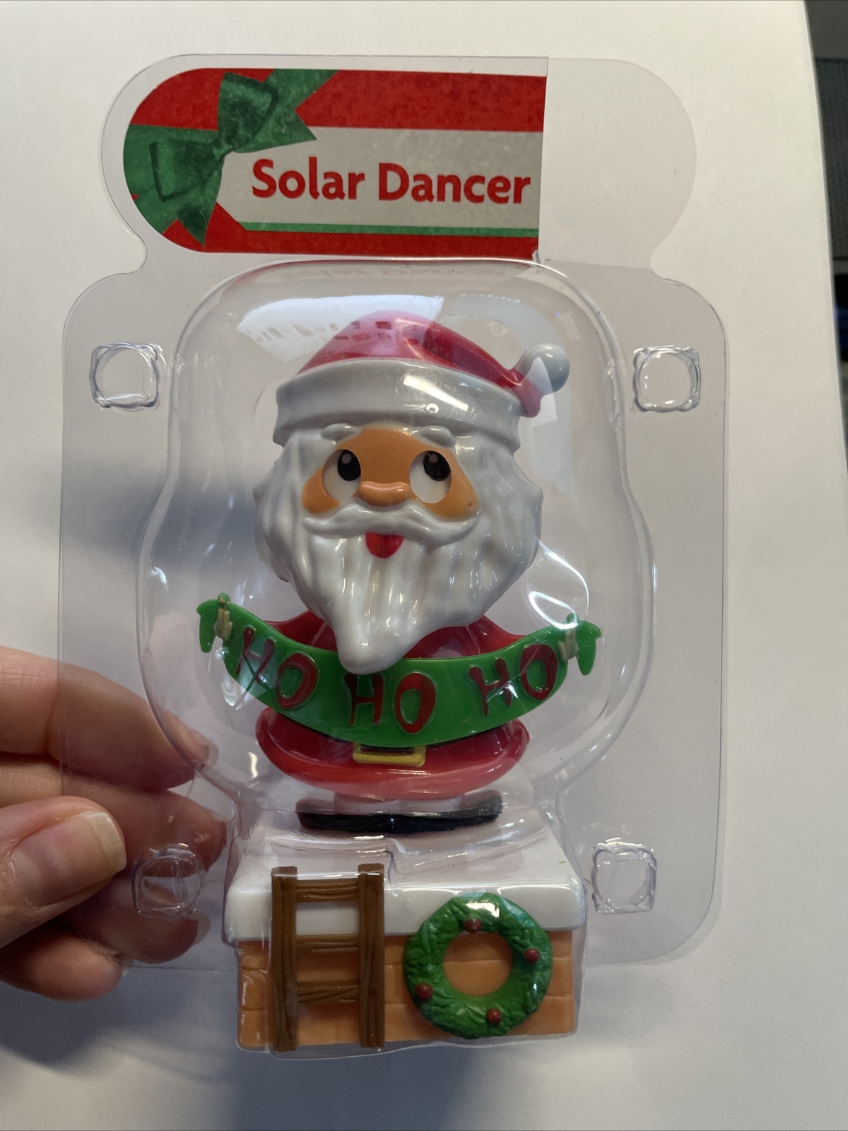 NEW Solar Powered Dancing Christmas Santa Claus Chimney HO HO HO Bobble Head!!!