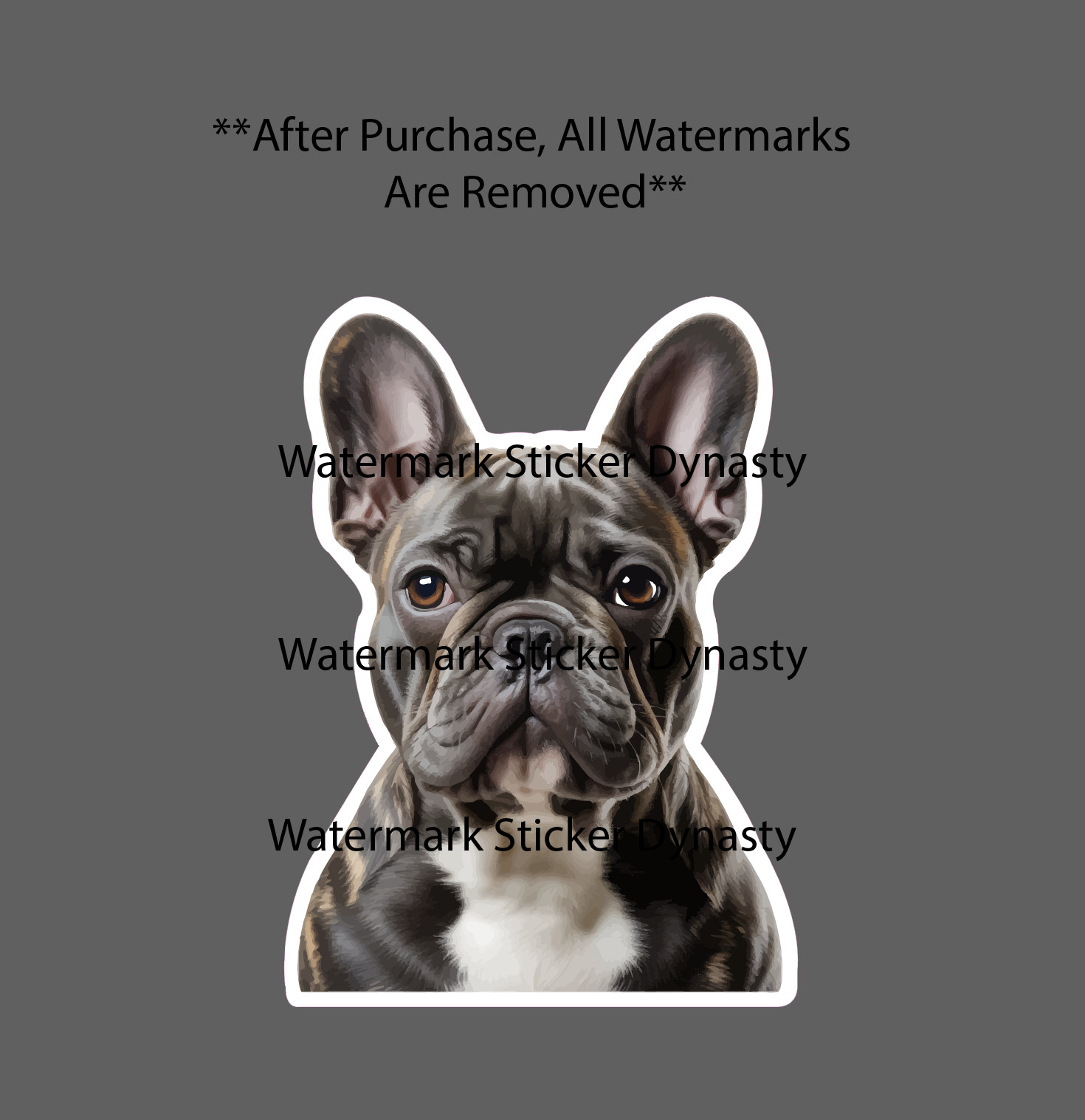 French Bulldog Sticker Waterproof Decal Animal Pet Family Friend Gift NEW