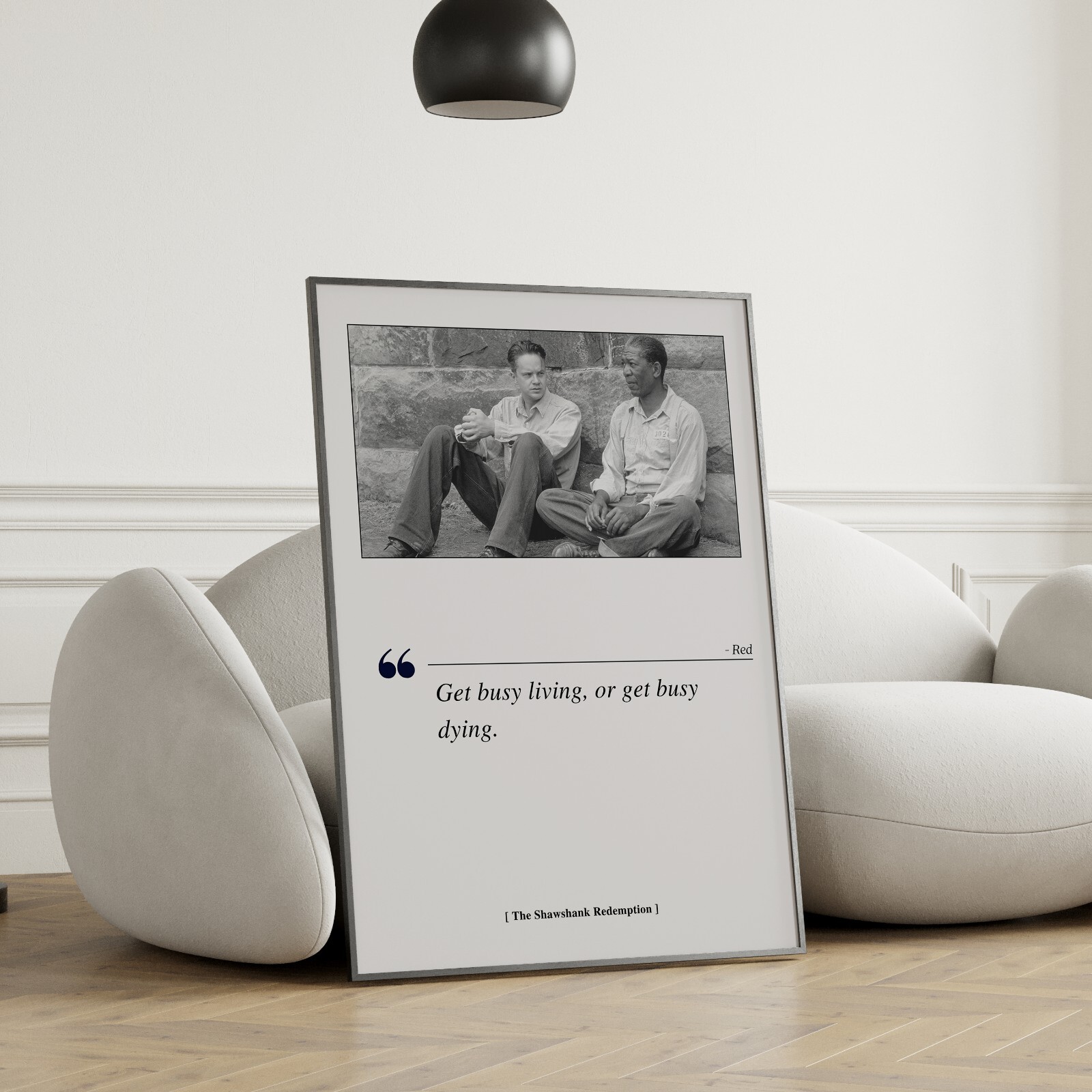 The Shawshank Redemption Movie Poster Print, Movie Quote – Unframed
