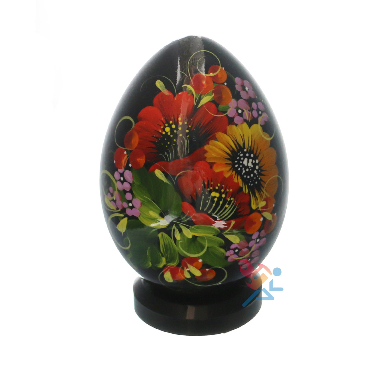 Baseball Egg Display Stand Black Large 2&Prime; Round Dimple Block, 6 Pack