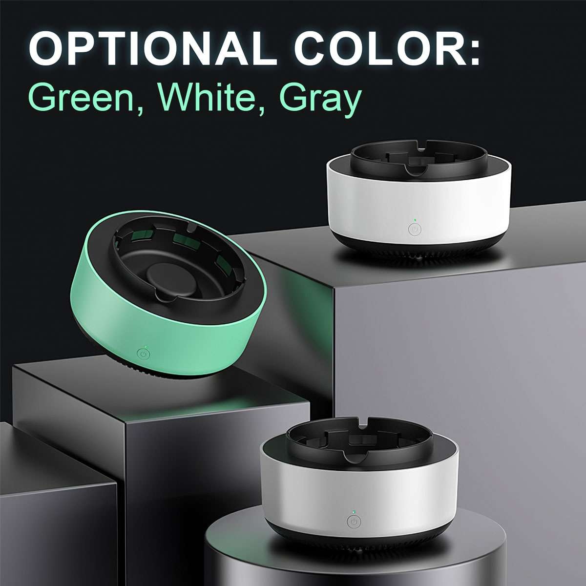 2 in 1 Multifunctional Smokeless Ashtray Air Purifier Ashtray with Filter Office