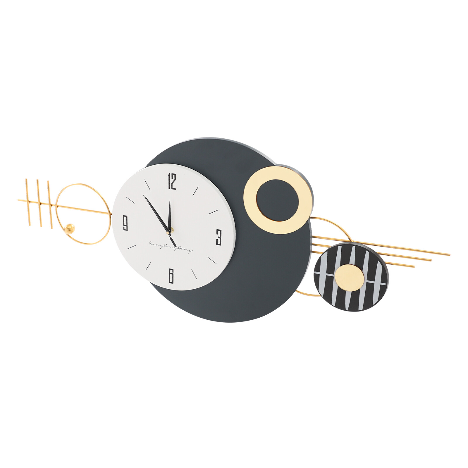 Modern Decorative Wall Clock – Silent Sweep, Elegant Metal Design