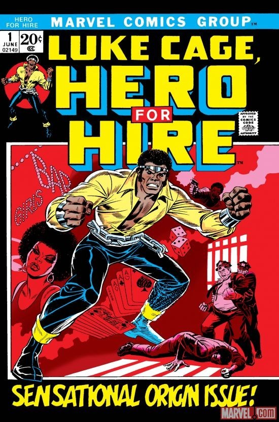LUKE CAGE HERO FOR HIRE #1 COMIC BOOK COVER 11&Prime;x17&Prime; POSTER PRINT
