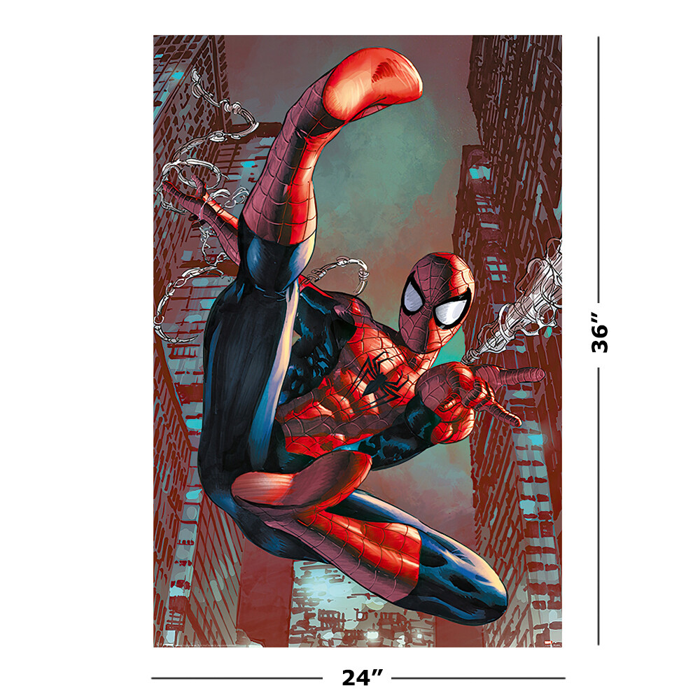 Spider-Man – Marvel Comics Poster / Print (Web Slinging) (Size: 24&Prime; X 36&Prime;)