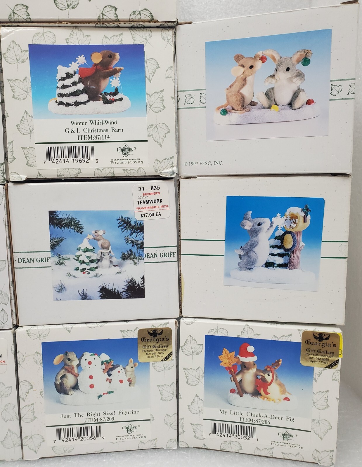 *Christmas* Lot of 15 Charming Tails Figurines- You Pick! *Signed By Dean Griff*