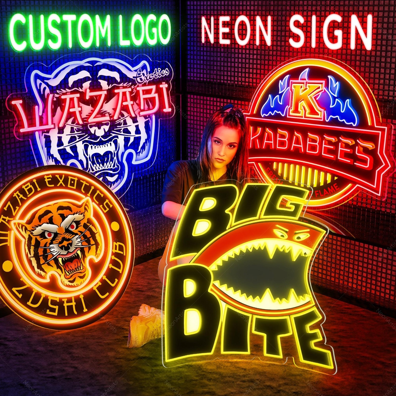 Custom Business Logo Neon Sign Personalized Company Art Logo Light Wall Decor