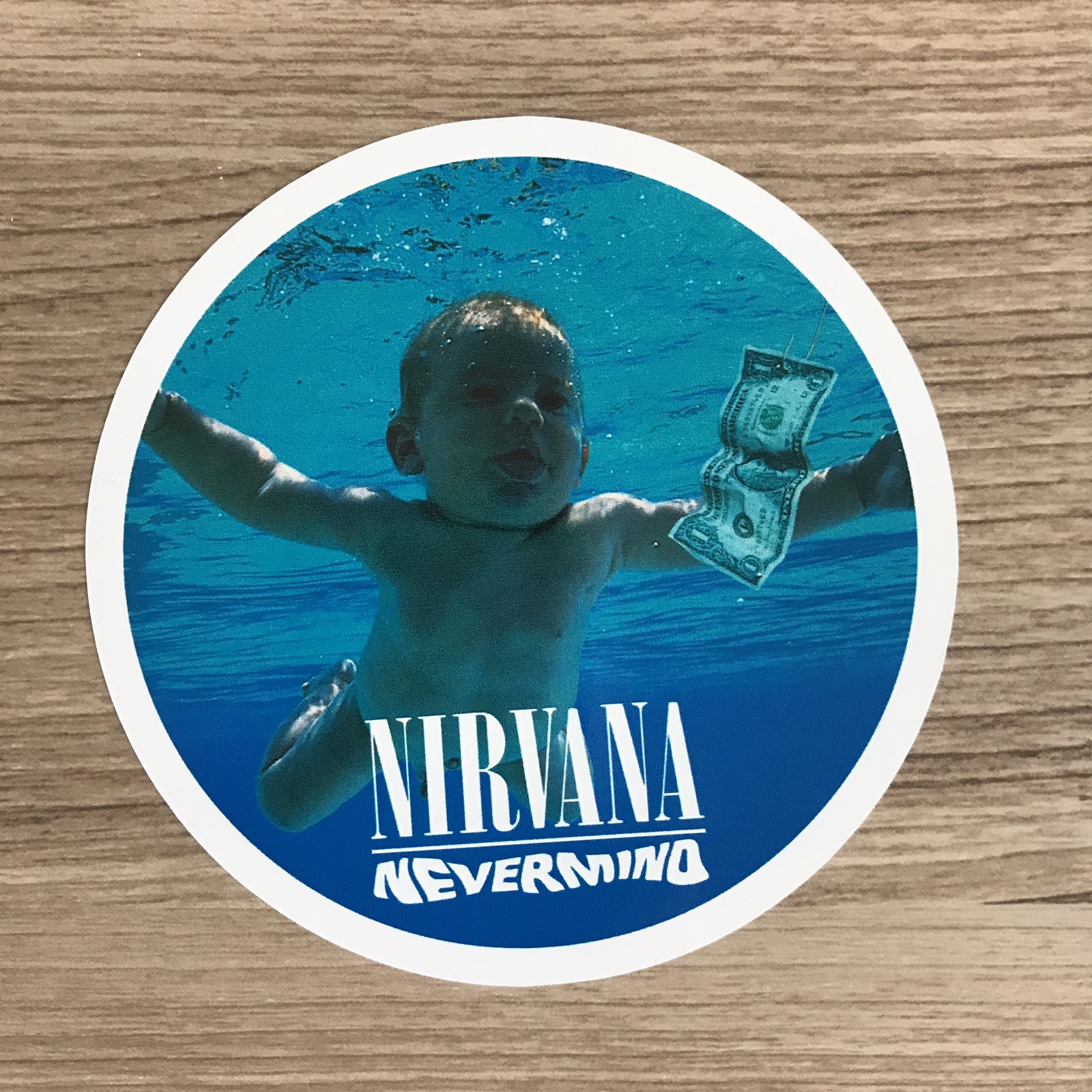 Nirvana Nevermind 4&Prime; Wide Vinyl Sticker – BOGO