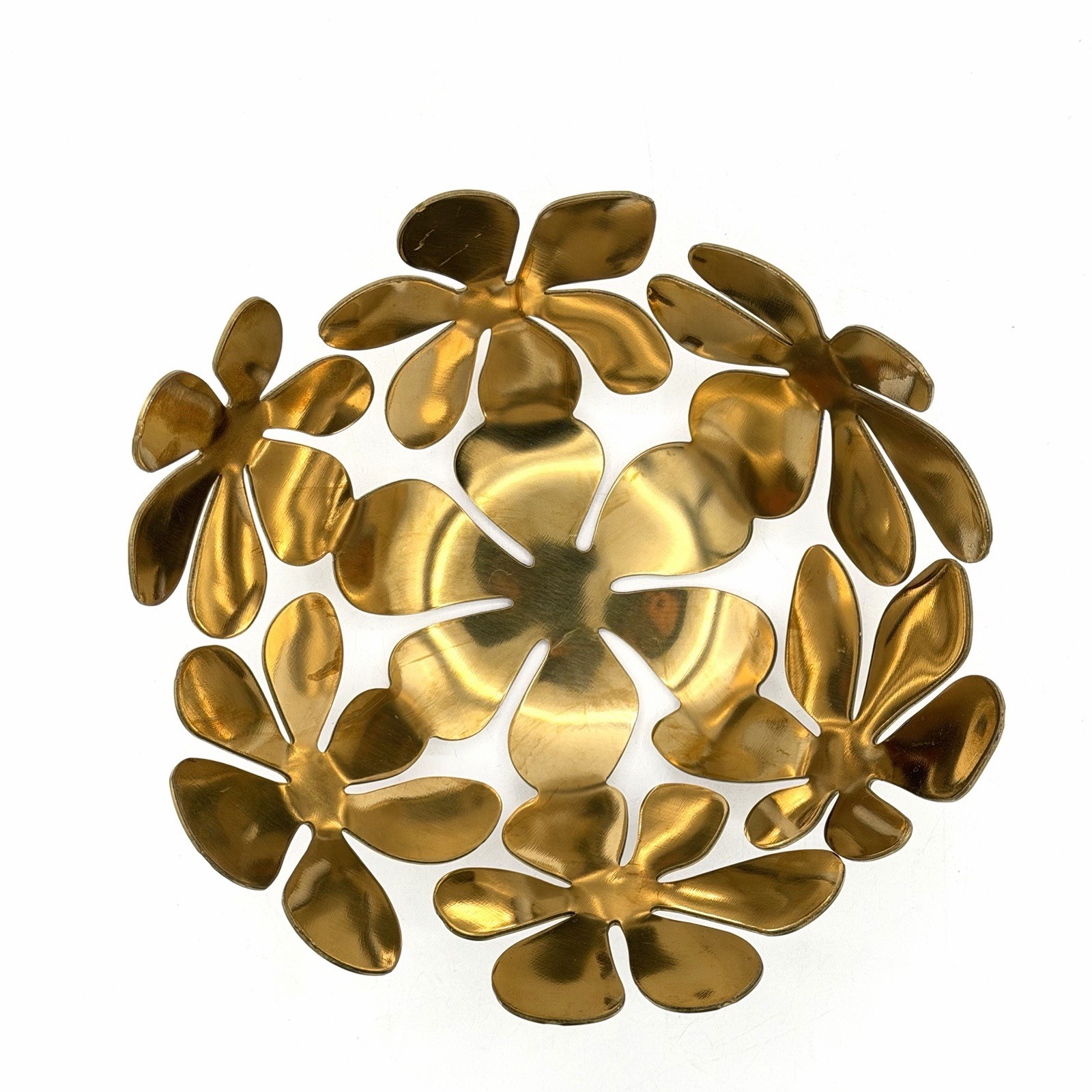 IKEA STOCKHOLM Brass Daisy Bowl by Monika Mulder – Floral Petal Design – 90s VTG