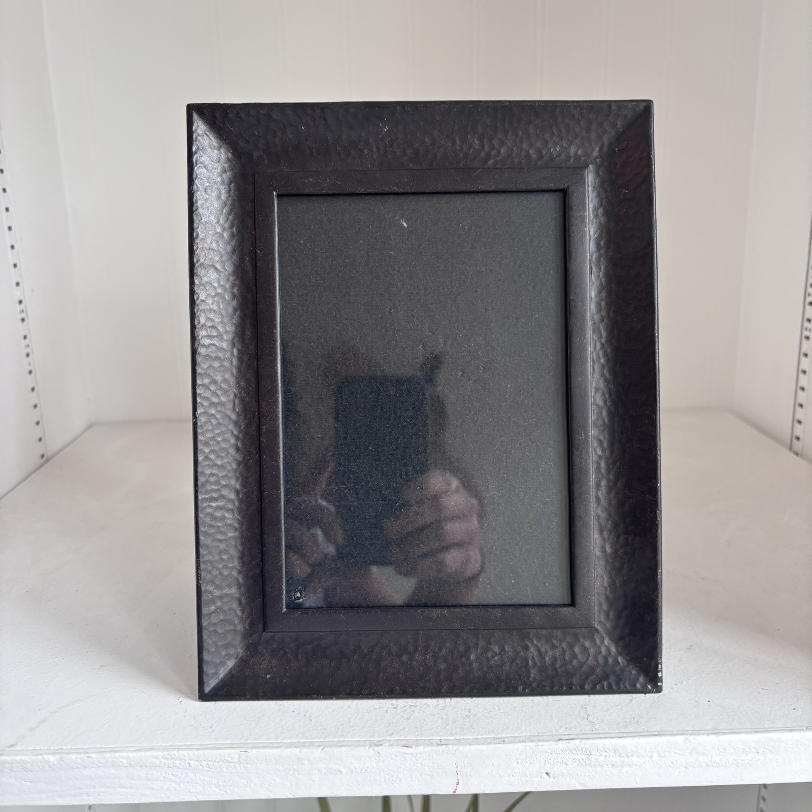 Bronze Brown Hammered Metal Picture Frame 5×7” portrait or landscape